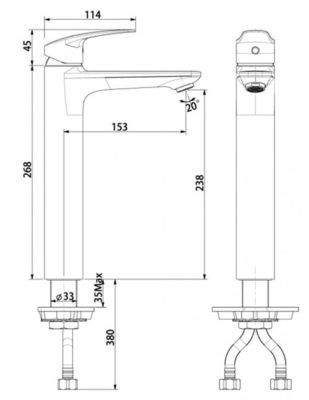 Vòi Lavabo American Standard WP-0703 Lạnh