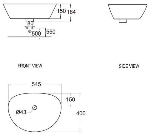 Chậu Lavabo Đặt Bàn American WP-F633