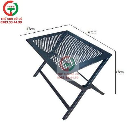BÀN XẾP SẮT KHUNG CHÂN GỖ X HIỆN ĐẠI