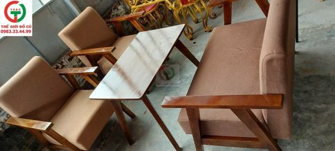 Bộ bàn ghế café sofa nệm