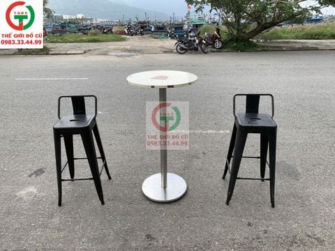BỘ BÀN GHẾ BAR SẮT TĨNH ĐIỆN