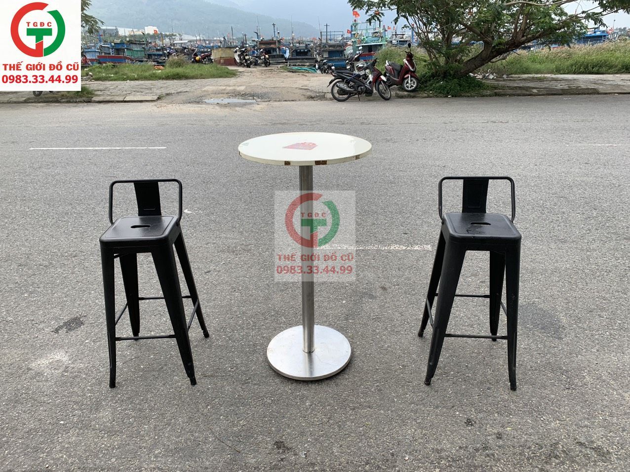 BỘ BÀN GHẾ BAR SẮT TĨNH ĐIỆN