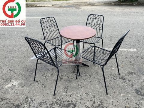 GHẾ CAFE SONG SẮT TĨNH ĐIỆN