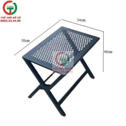 BÀN XẾP SẮT KHUNG CHÂN GỖ X HIỆN ĐẠI
