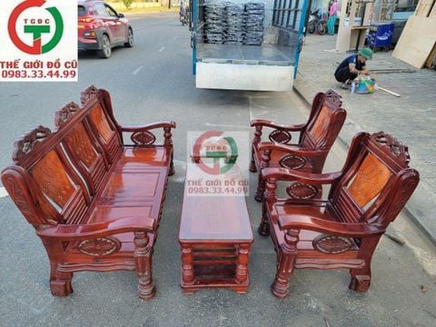 BỘ SALON GỖ TRÀM XOAN ĐÀO 5 CHI TIẾT