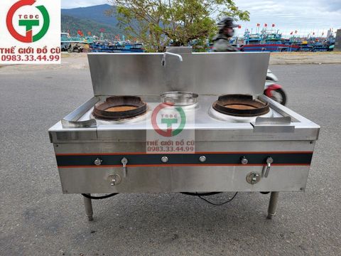 BẾP KHÈ 2 HỌNG INOX