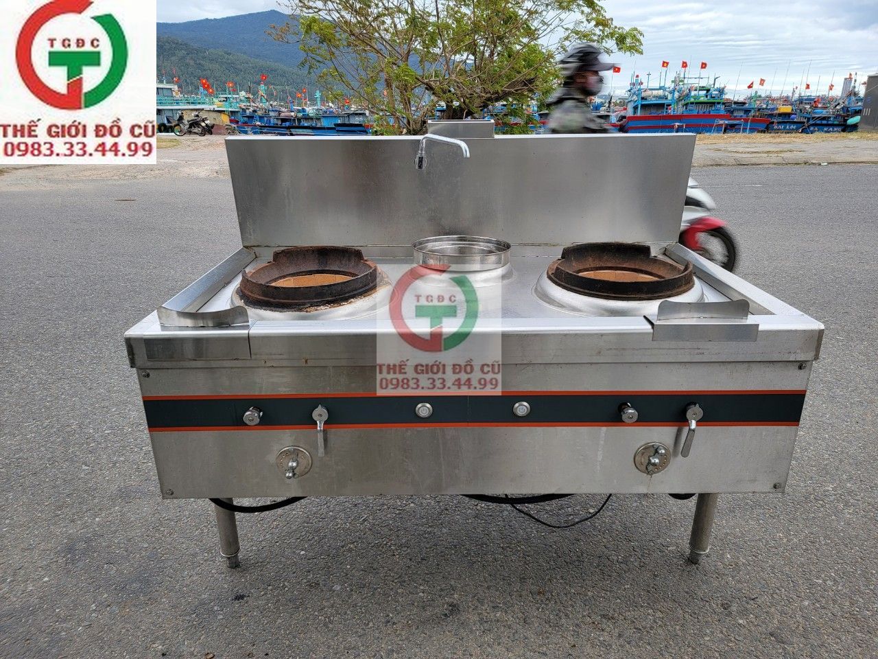 BẾP KHÈ 2 HỌNG INOX