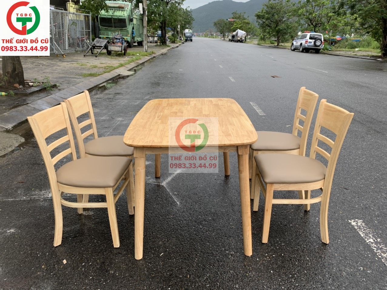 BỘ BÀN ĂN MANGO KẾT HỢP GHẾ CABIN