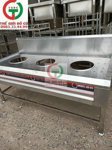 BẾP KHÈ 3 HỌNG INOX