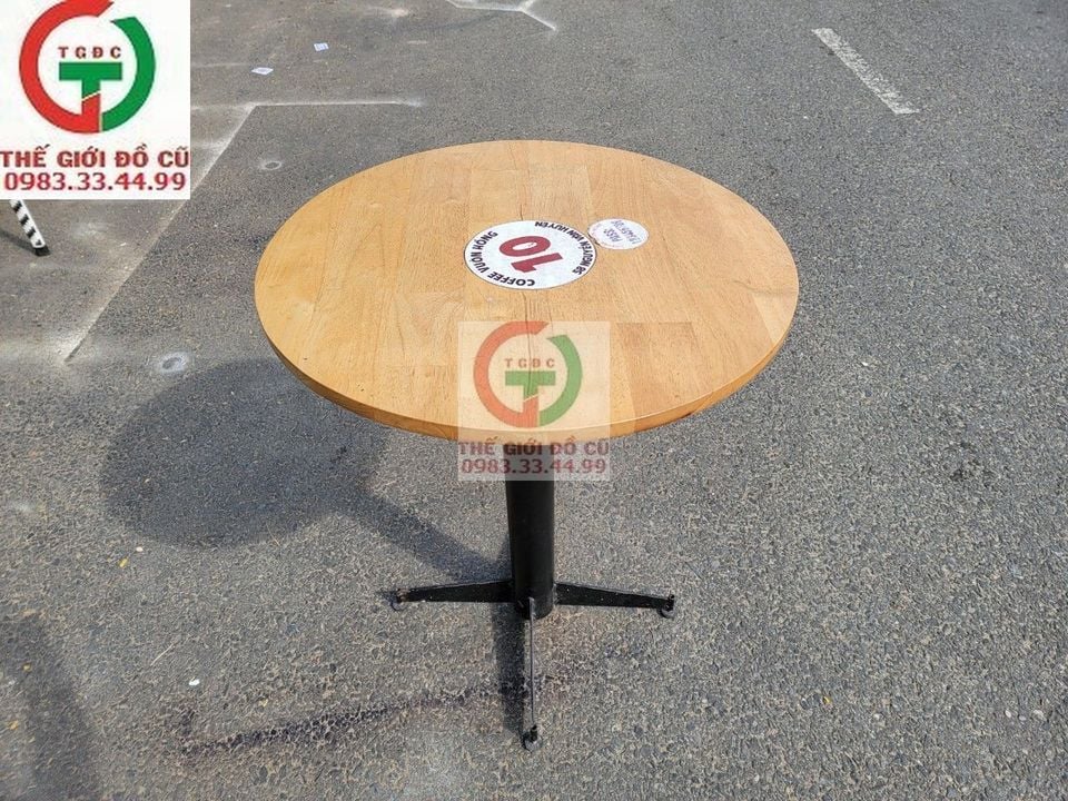 BÀN TRÒN CAFE CHÂN SẮT TĨNH ĐIỆN