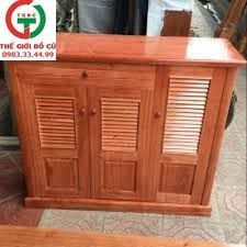 Tủ giày dép gỗ tự nhiên 3 cánh - DC975