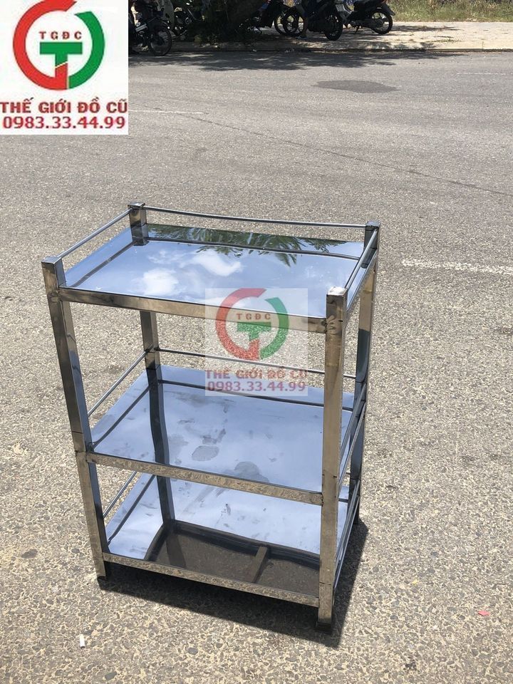 KỆ INOX 3 TẦNG 40X60CM