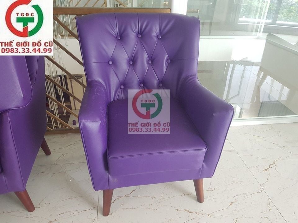 SOFA ĐƠN CAFE CHÂN GỖ