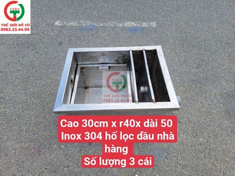 BỂ LỌC DẦU TÁCH MỠ INOX 304