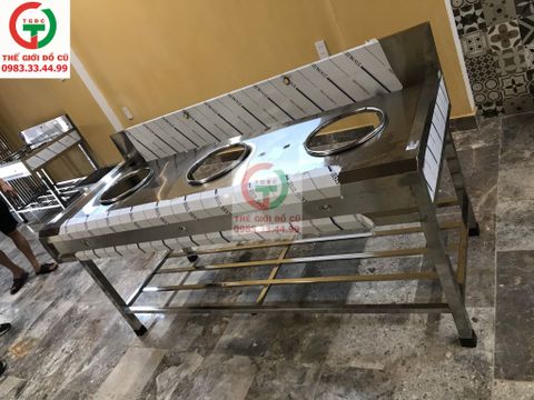 BẾP KHÈ INOX 3 HỌNG