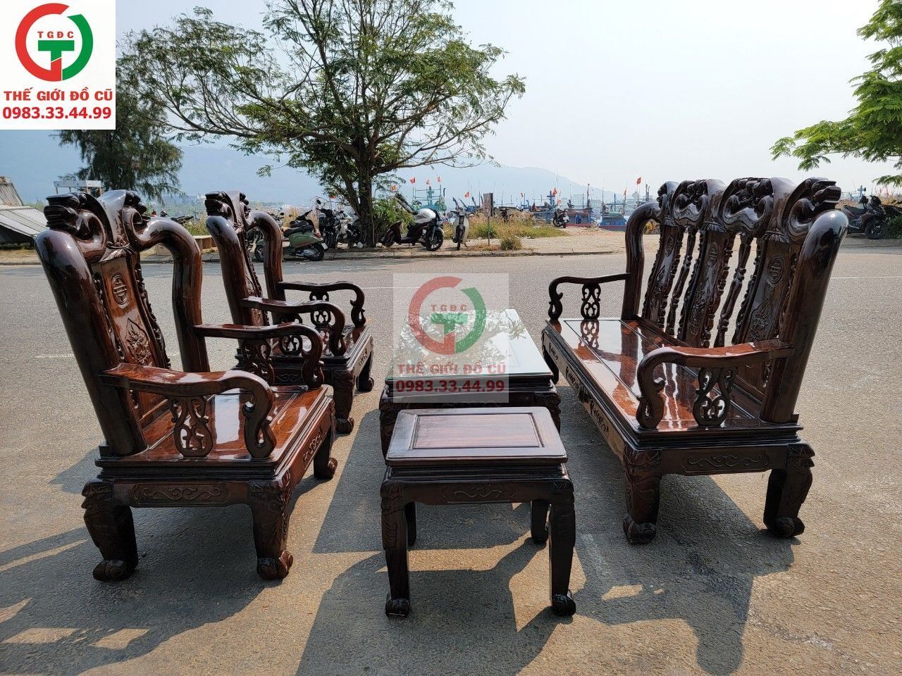 SALON GỖ MUN TAY 12 CHO GIA ĐÌNH