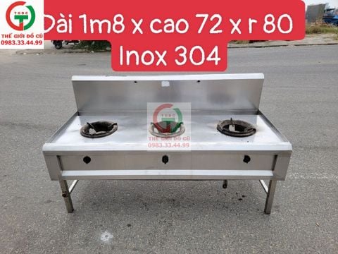 BẾP KHÈ 3 HỌNG INOX 304