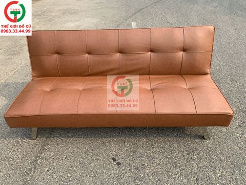 SOFA BED DA MÀU BÒ