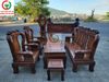 SALON GỖ HƯƠNG ĐÁ CỘT 14 CHẠM VOI