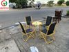 BÀN GHẾ CAFE XẾP LƯỚI LƯNG CAO