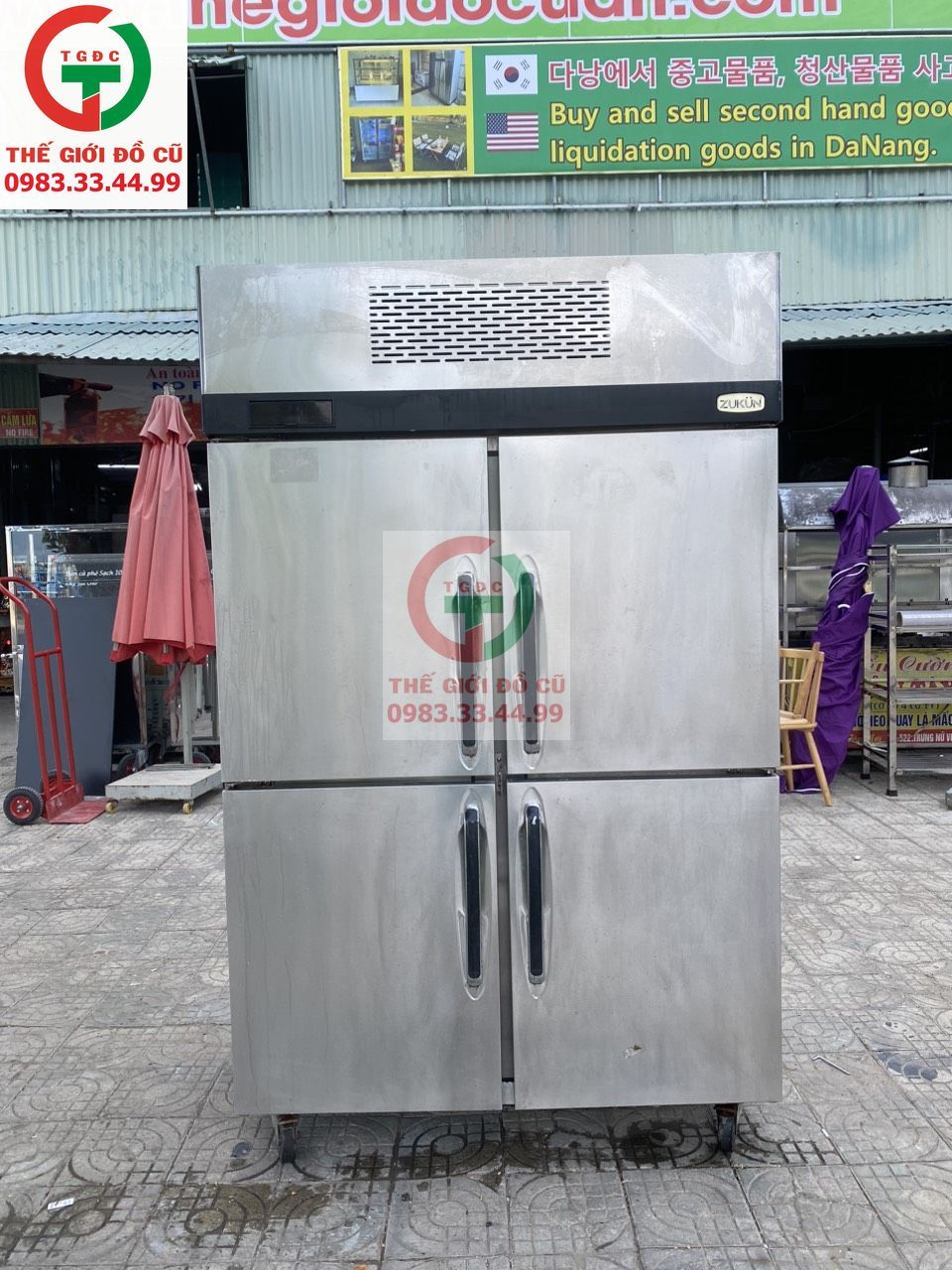 TỦ ĐÔNG INOX 4 CÁNH CÔNG NGHIỆP