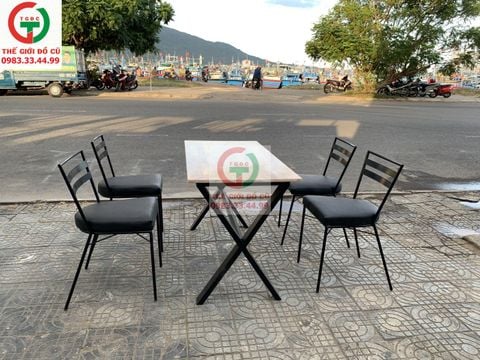 GHẾ SẮT ĐỆM DA