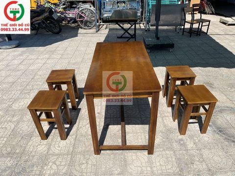 BÀN GHẾ  GỖ CAFE CÓC