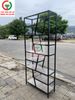 KỆ GỖ TRƯNG BÀY KHUNG SẮT NHIỀU NGĂN