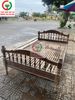 GIƯỜNG GỖ CHÂN TIỆN XƯA 1M4