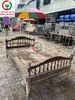 GIƯỜNG GỖ CHÂN TIỆN XƯA 1M4