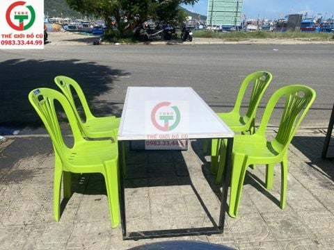 BÀN GHẾ NHỰA QUÁN ĂN NHÀ HÀNG