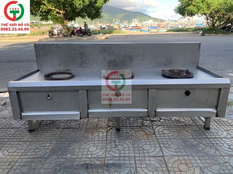 BẾP KHÈ 3 HỌNG INOX 304