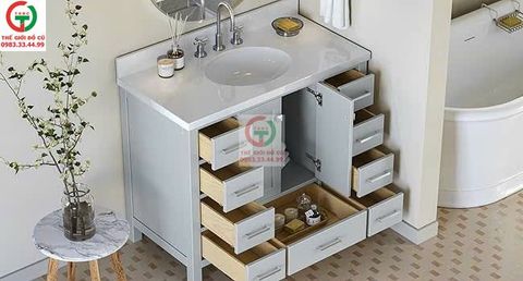 TỦGỖ LAVABO CAO CẤP CHO PHÒNG TẮM