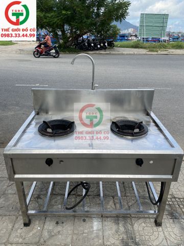 BẾP KHÈ 2 HỌNG INOX 304