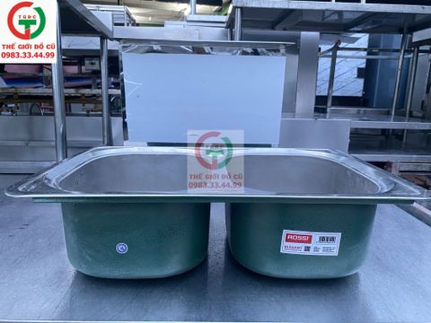 CHẬU RỬA 2 HỌNG INOX TÂN Á ĐẠI THÀNH