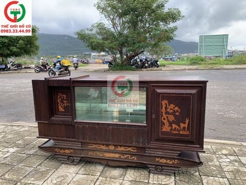 TỦ BUFFET - TỦ BÚP PHÊ CHÂN THUYỀN XƯA