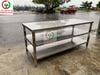 BÀN KỆ BẾP INOX - KỆ BÀN RA MÓN - BÀN SƠ CHẾ INOX