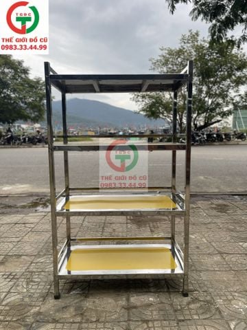 KỆ BẾP INOX 4 TẦNG