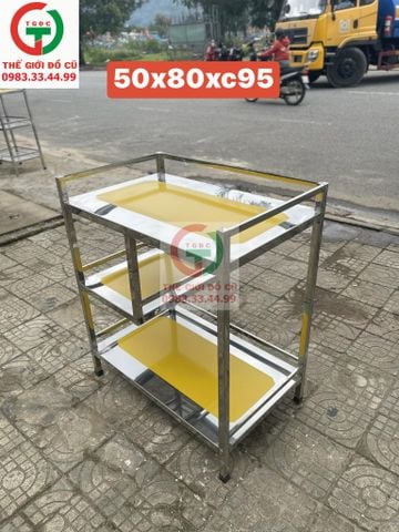 KỆ INOX ĐỂ ĐỒ DÙNG BẾP QUÁN XÁ
