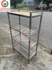 KỆ INOX 4 TẦNG ĐỰNG ĐỒ DÙNG CỐC CHÉN QUÁN XÁ