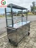 TỦ BÁN HÀNG INOX KÍNH 2 TẦNG
