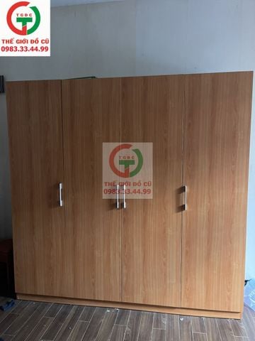 TỦ ÁO QUẦN 4 CÁNH GỖ MDF