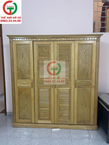 TỦ GỖ ÁO QUẦN 4 CÁNH