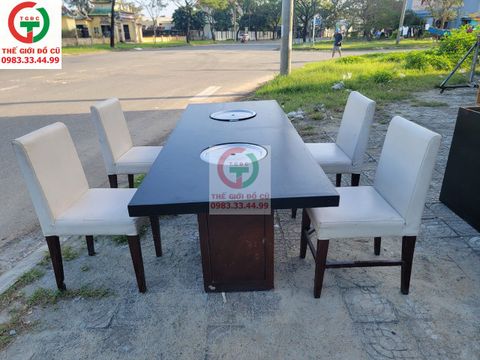 BÀN GHẾ NHÀ HÀNG NƯỚNG LÒ ĐÔI