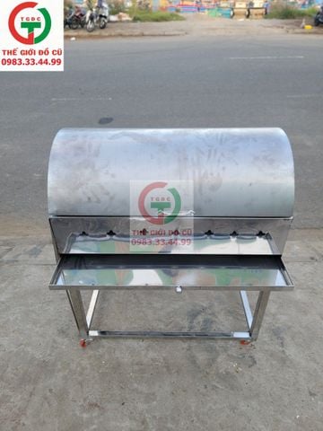 LÒ NƯỚNG THAN BBQ INOX CÓ NẮP ĐẬY