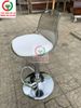 GHẾ BAR INOX ĐỆM DA TỰA LƯNG NHỰA TRƠN