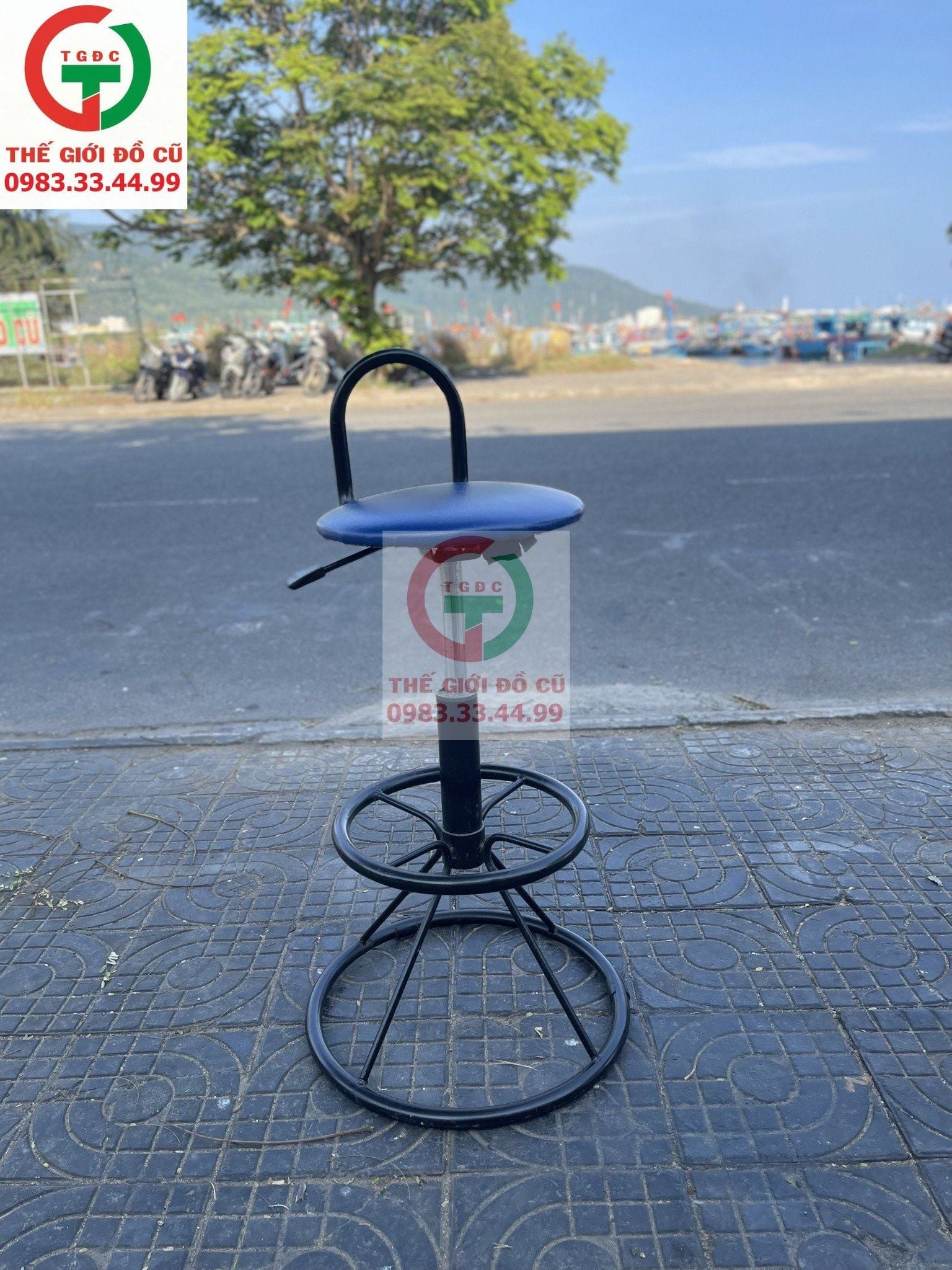 GHẾ BAR SẮT ĐỆM DA