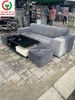 BỘ SOFA ĐỆM NHUNG BÀN KÍNH CƯỜNG LỰC