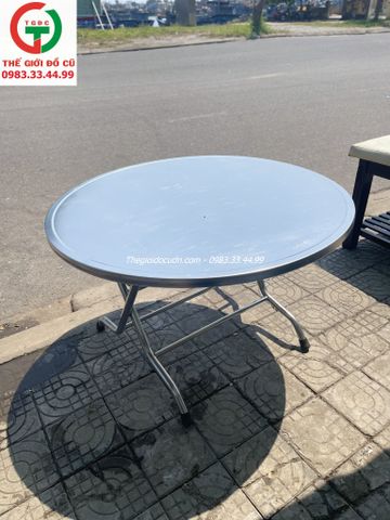 BÀN INOX HWATA MÂM TRÒN ĐƯỜNG KÍNH 1.2M