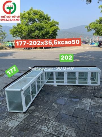 TỦ BẾP NHÔM KÍNH